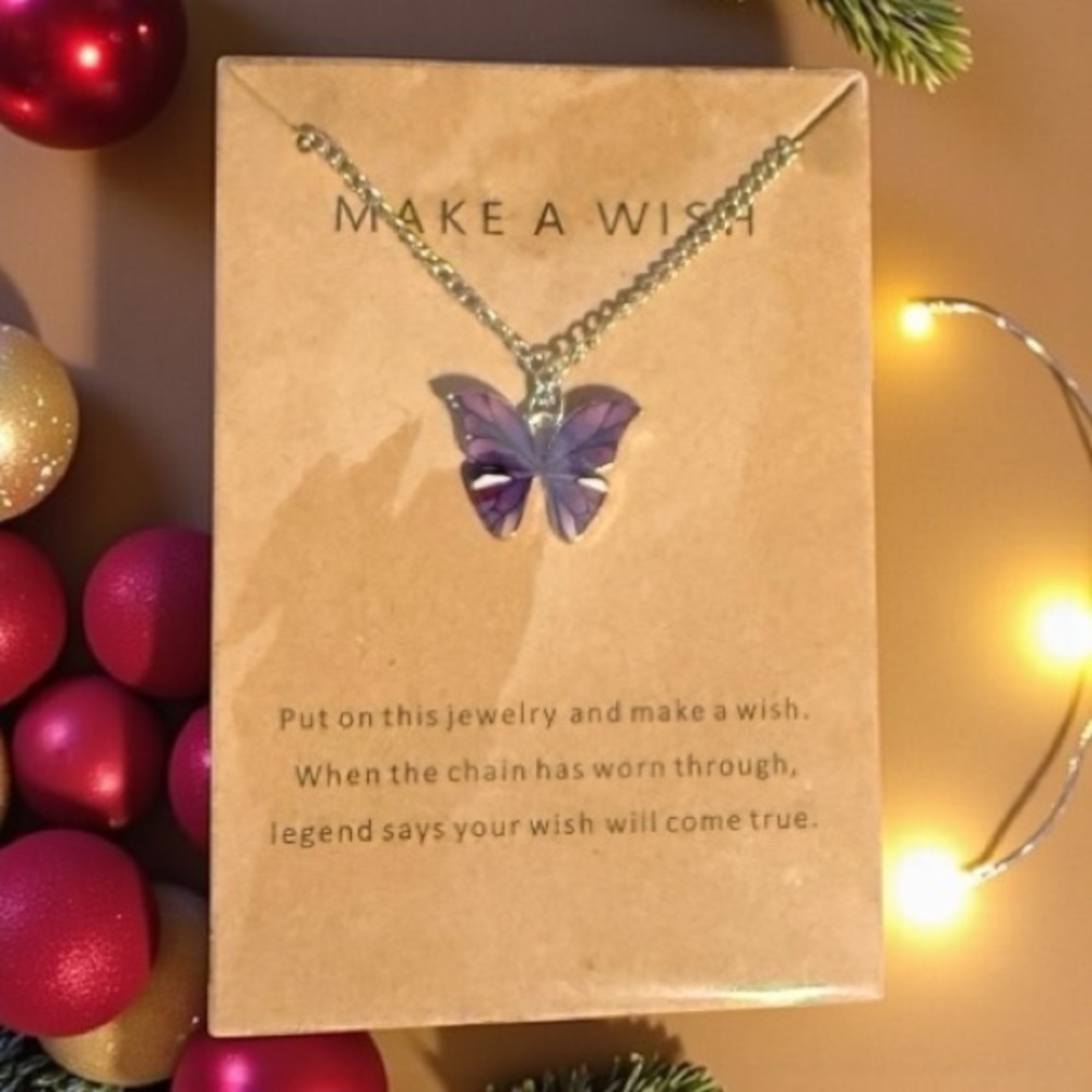 Make A Wish Butterfly Necklace